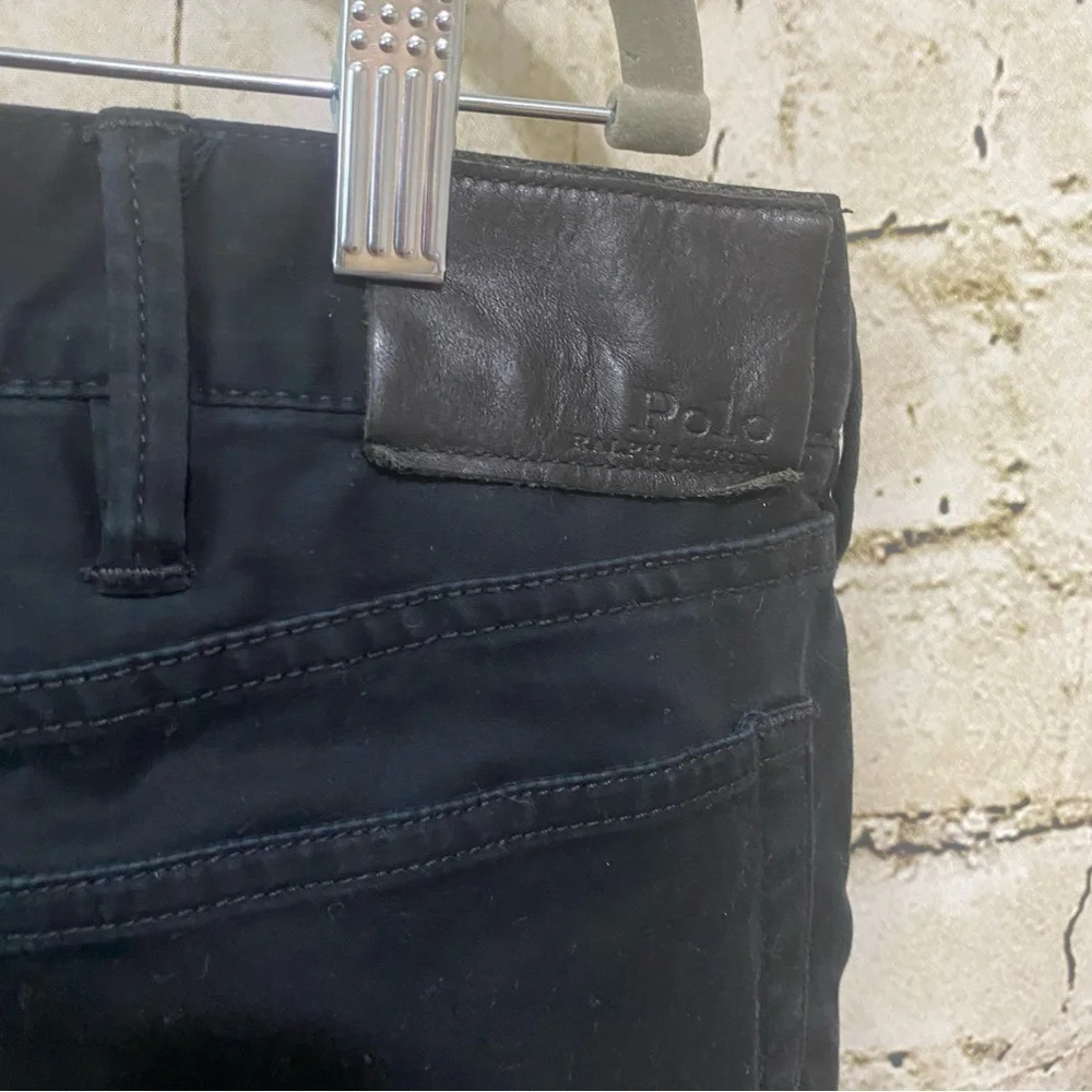 Polo Ralph Lauren Black Cotton Stretch Chino Pants